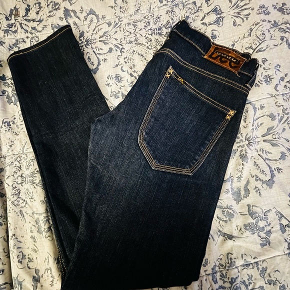 Lee Blue Straight Leg Jeans with Contrast Stitching W32 L30 - Picture 8 of 11